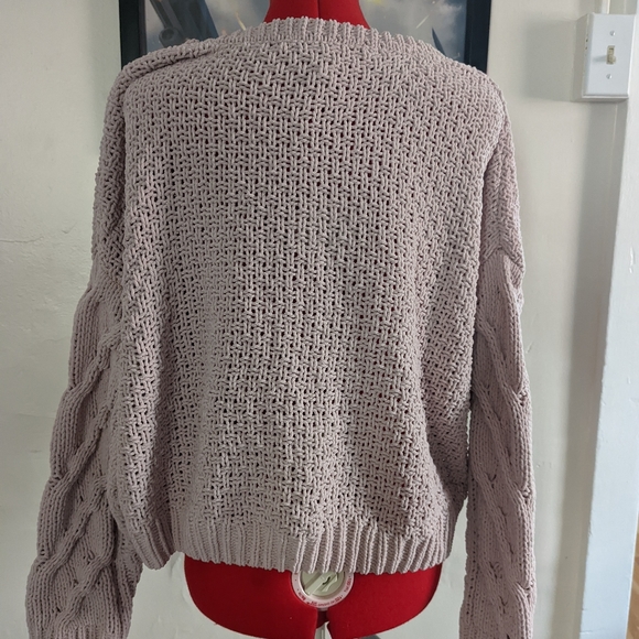 Oversized Cable Knit Vintage Bohemian Sweater - Picture 2 of 5